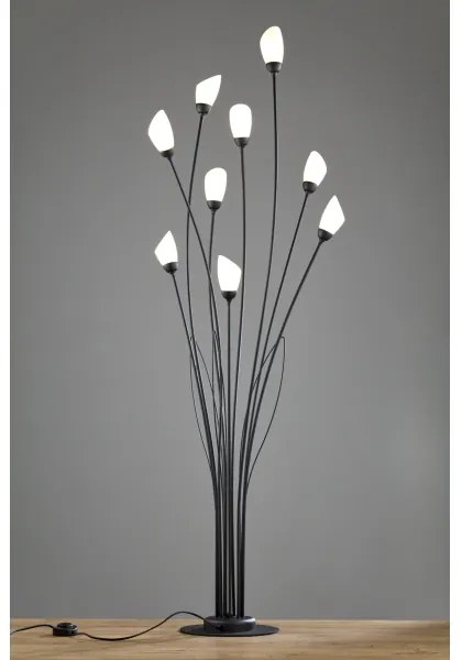 Jupiter 2058 - Stojacia lampa GLORIOSA 9xG9/14W/230V čierna