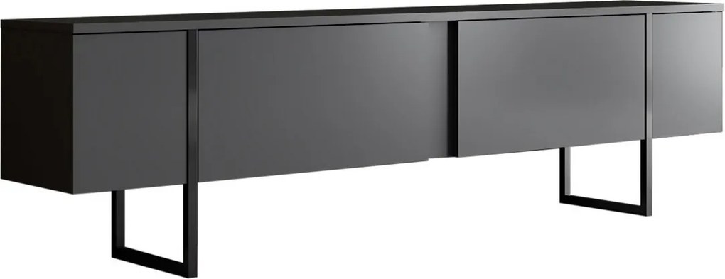 Televízny stolík Luxe Anthracite and Black