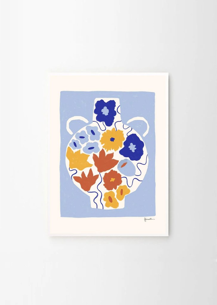 THE POSTER CLUB Autorský plagát Flower Pot by Frankie Penwill 40 x 50 cm