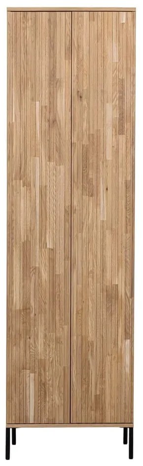 Šatníková skriňa v dekore duba v prírodnej farbe 60x210x42 cm Gravure – WOOOD