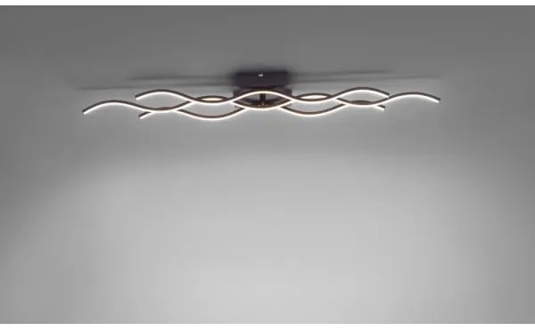 Leuchten Direkt 15166-18 - LED Prisadený luster WAWE LED/28W/230V čierna