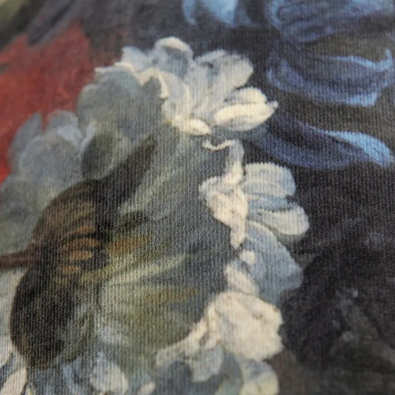 Zamatový tienidlo s kvetinovým vzorom 18/18/14 zlatý interiér