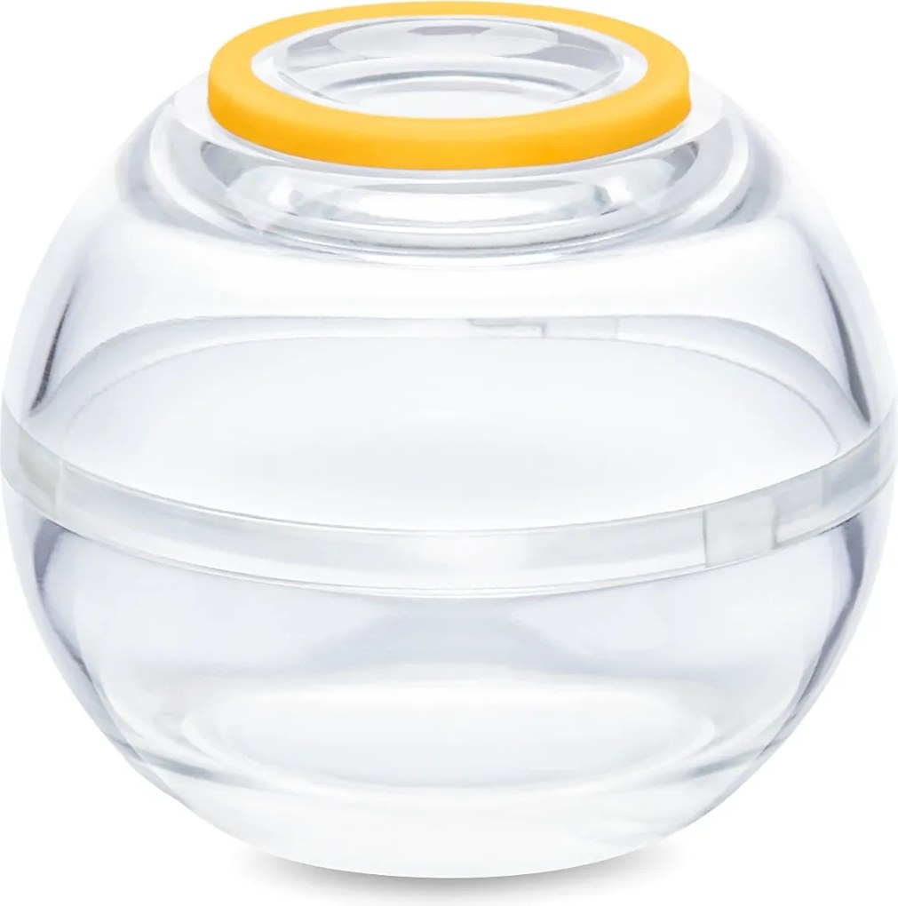 2 guľaté nádobky na uchovávanie potravín