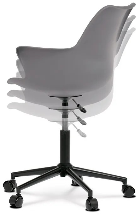 Autronic BONTEC Kancelárska stolička, výškovo nastaviteľná, béžová, plast, KA-J772 CAP Farba: Béžová