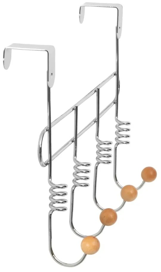 Kovový vešiak na dvere v striebornej farbe 33 cm Spirale – Compactor