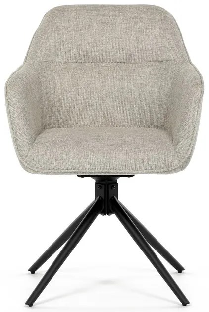 BONTEC Jedálenská stolička, krémová, látka, HC-536 CRM2 Farba: Krémová