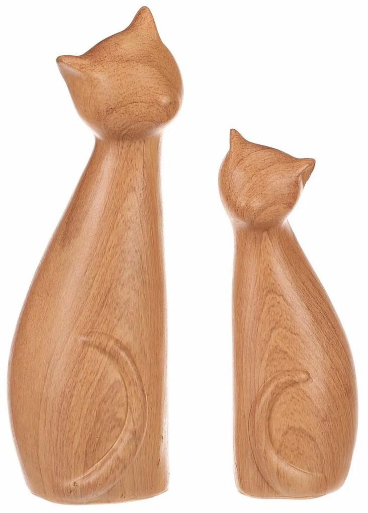 Dekorácia Mačky, 11 x 6 x 17 cm, set 2 ks, polyresin