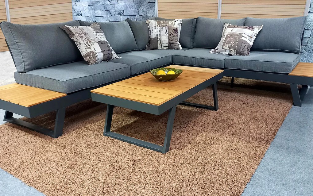 Doppler LIVORNO LOUNGE rohová záhradná súprava - VYSTAVENÝ TOVAR (N467)