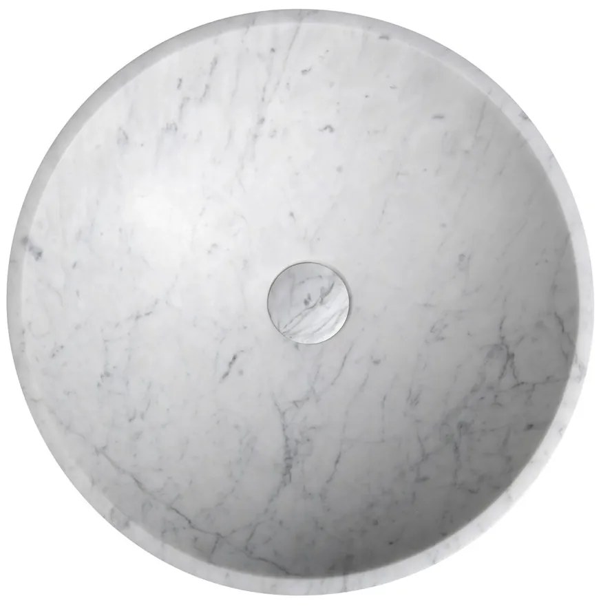 Sapho Sapho, BLOK kamenné umývadlo 42x14 cm, biela carrara, 2401-42