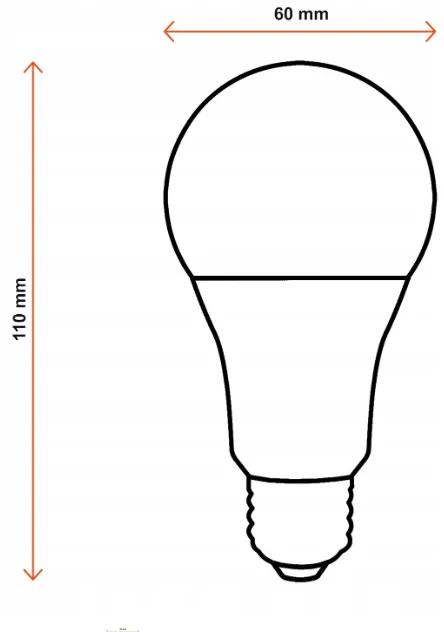 6x LED žiarovka - ecoPLANET - E27 - 12W - 1050Lm - teplá biela