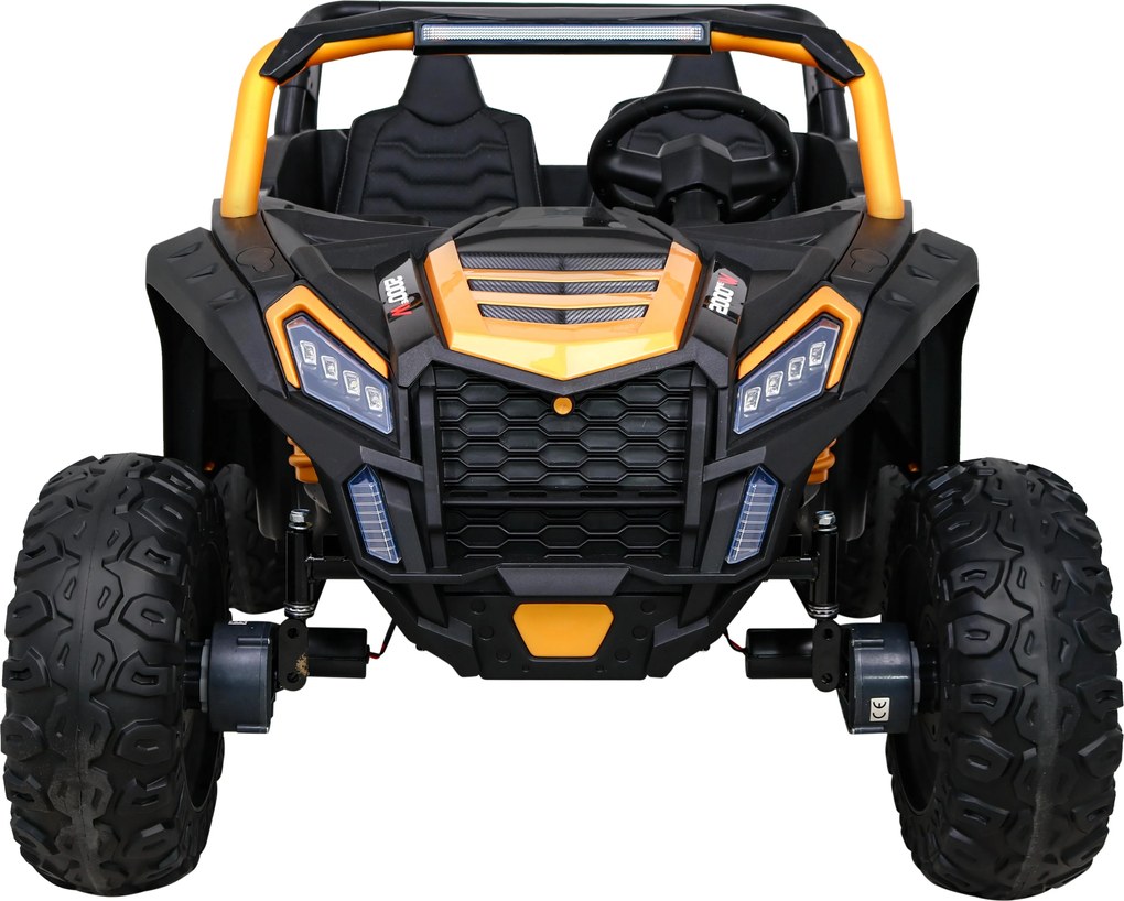 Ramiz Buggy ATV Racing pre 2 deti Zlatá + pohon 4x4 + diaľkové ovládanie + pomalý štart + MP3 LED