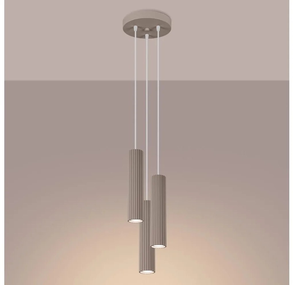 Brilagi - Luster na lanku CRESTO 3xGU10/10W/230V taupe BG1898