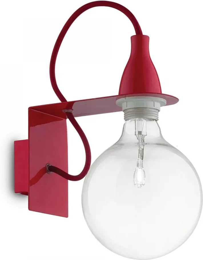 Ideal Lux 045221 nástenné svietidlo Minimal Rosso 1x70W | E27