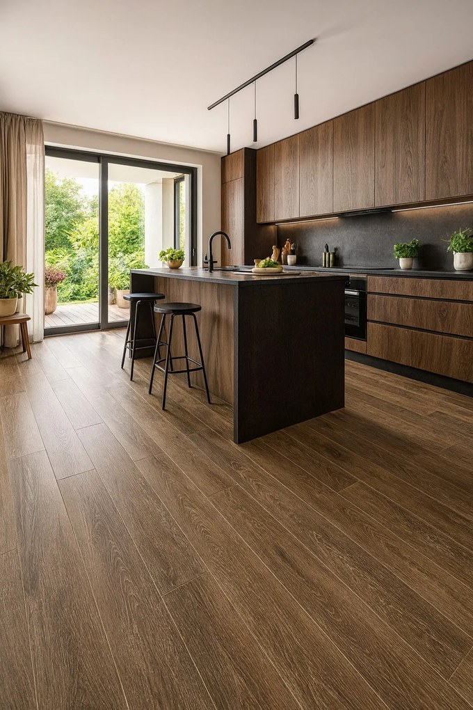 Beauflor, PVC podlaha - lino Quintex Lime Oak 160L, na mieru, šíře 4m,5m, hnedá, filc, chodba / predsieň