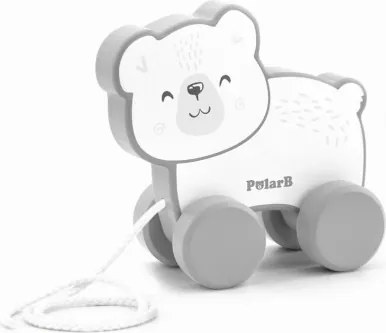 Ťahacia súprava a pyramída Viga 44227 PolarB - medvedík