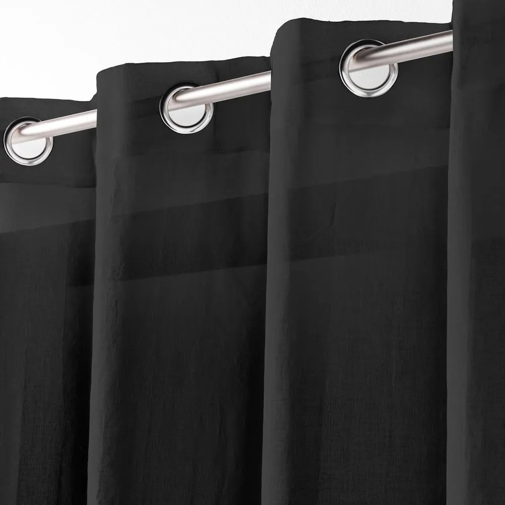 Čierna záclona 140x280 cm Telma – douceur d'intérieur