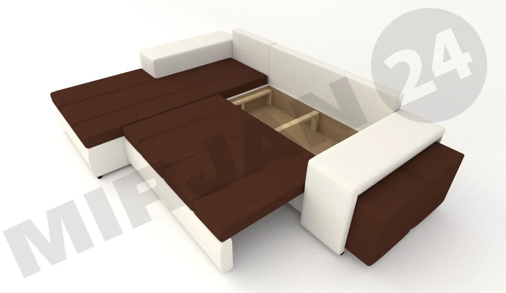 Obývacia stena Boho IX, Osvetlenie: osvetlenie LED biele, Farby: kašmír / kašmír + čierna