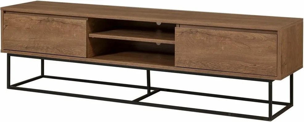 Rodez TV stolík Walnut and Black II, L