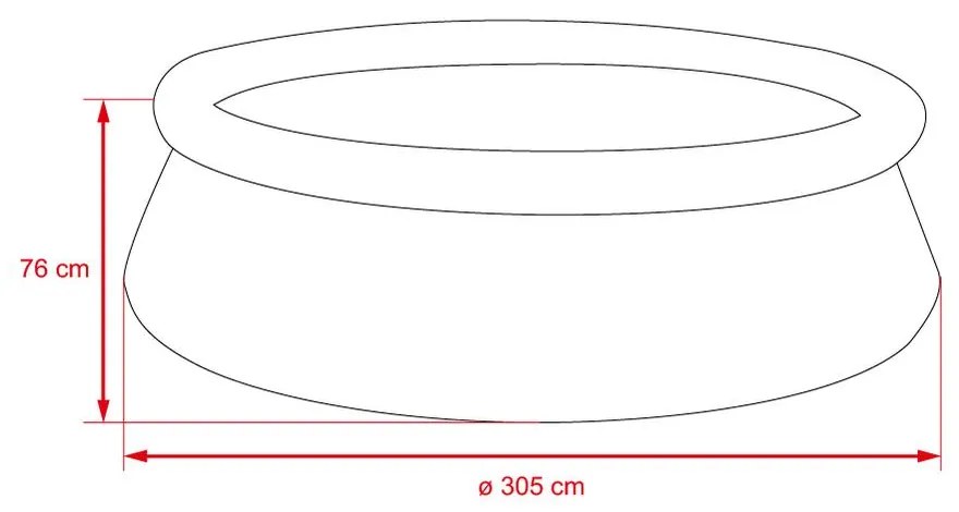 Bazén Planet Pool Quick 3,05 x 0,76 m Ratan