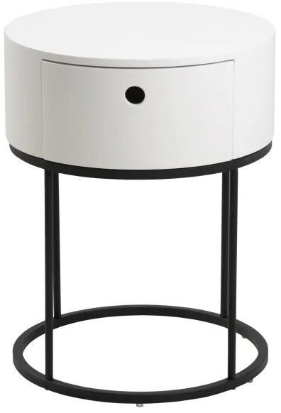 Nočný stolík COLUM biela