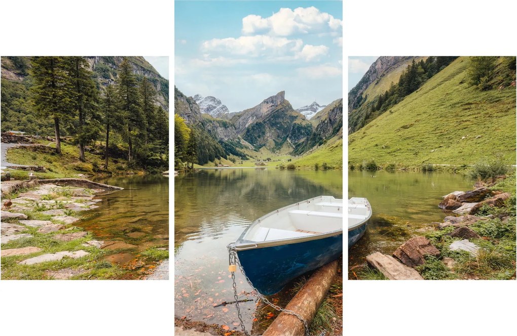 Obraz - Seealpsee, jazero Švajčiarska (90x60 cm)