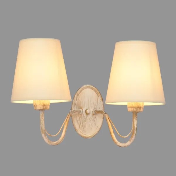 Nástenná lampa MALBO 2xE27/15W/230V béžová