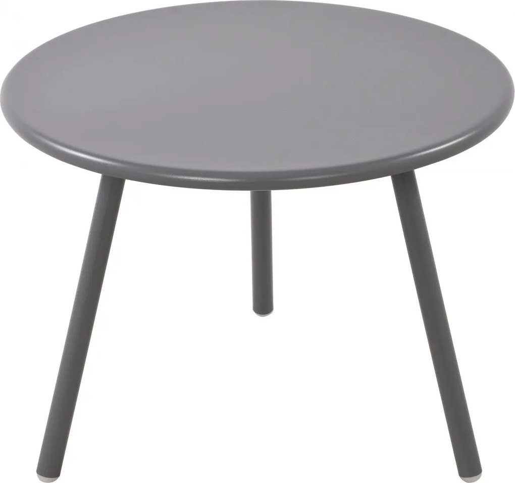 Konferenčný stolík Minot - v45 x Ø60 cm - Tmavo sivá