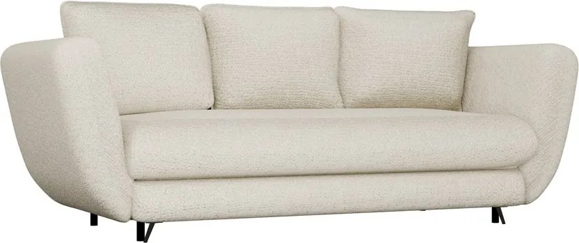 Trojmiestna rozkladacia pohovka Saris 248 cm béžová/čierna