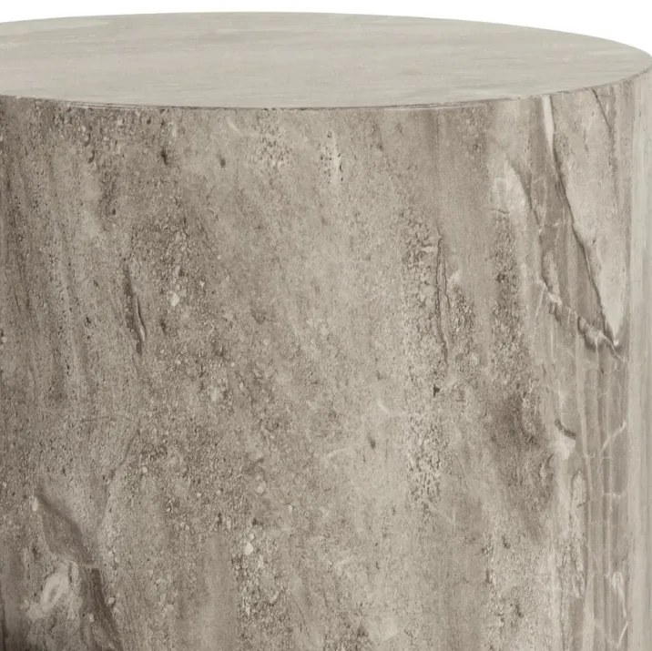 Sada 2 ks odkládacích stolků DICE šedý mramor