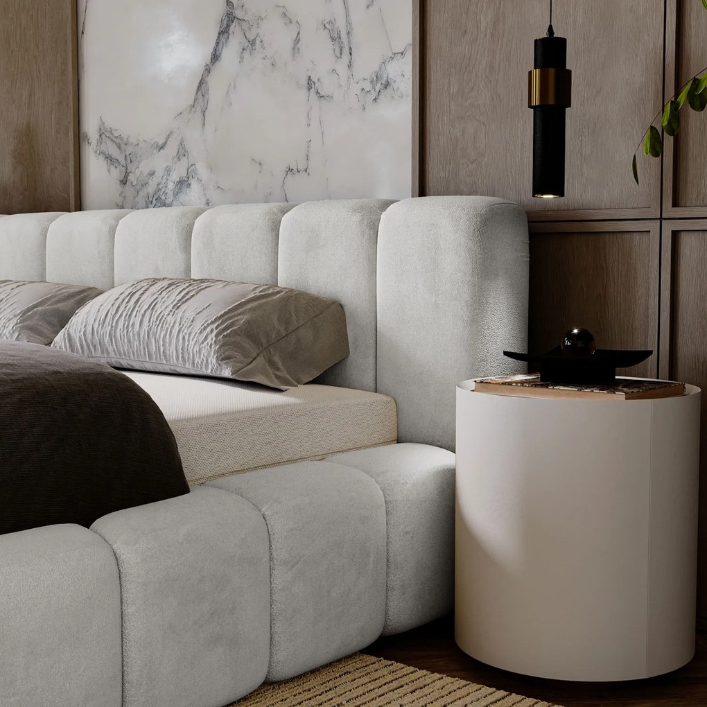 PROXIMA.store - Minimalistická čalúnená posteľ NETTIE ROZMER: 180 x 200 cm, TYP ROŠTU: KOVOVÝ ROŠT