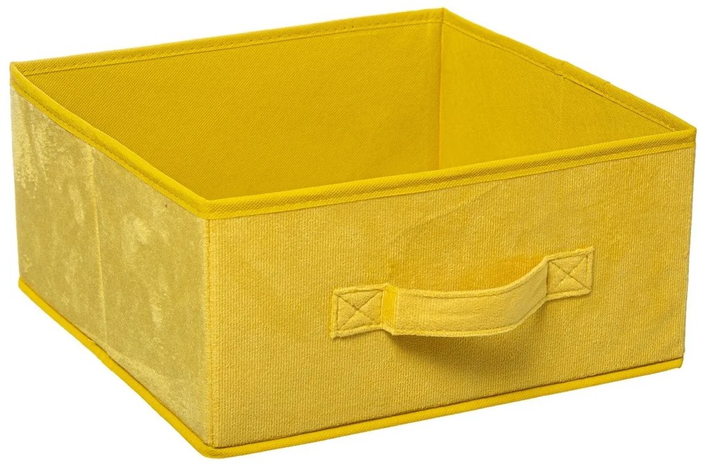 Úložný box Soft, 15x31x31 cm, žltá