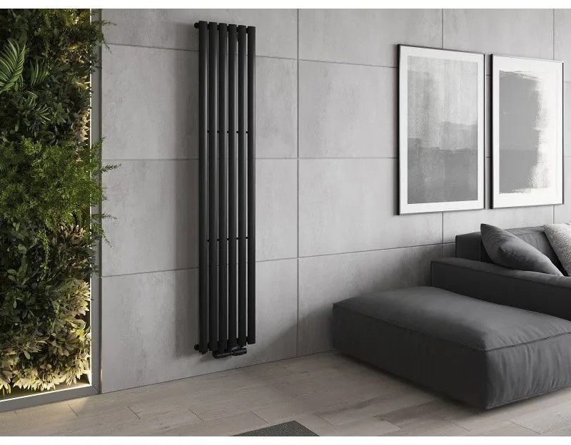 Mexen Oregon, vykurovacie teleso 1800 x 360 mm, 604 W, čierna, W202-1800-350-00-70