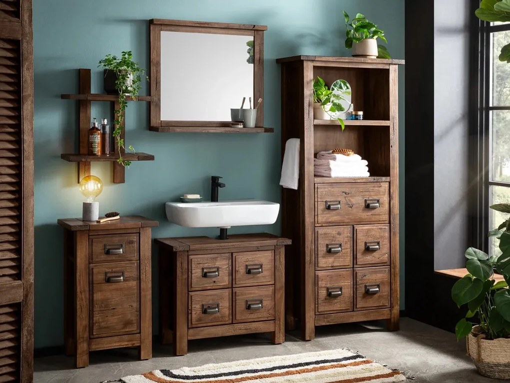 furniture-nabytek.cz - Vysoká skříň Cancun do koupelny