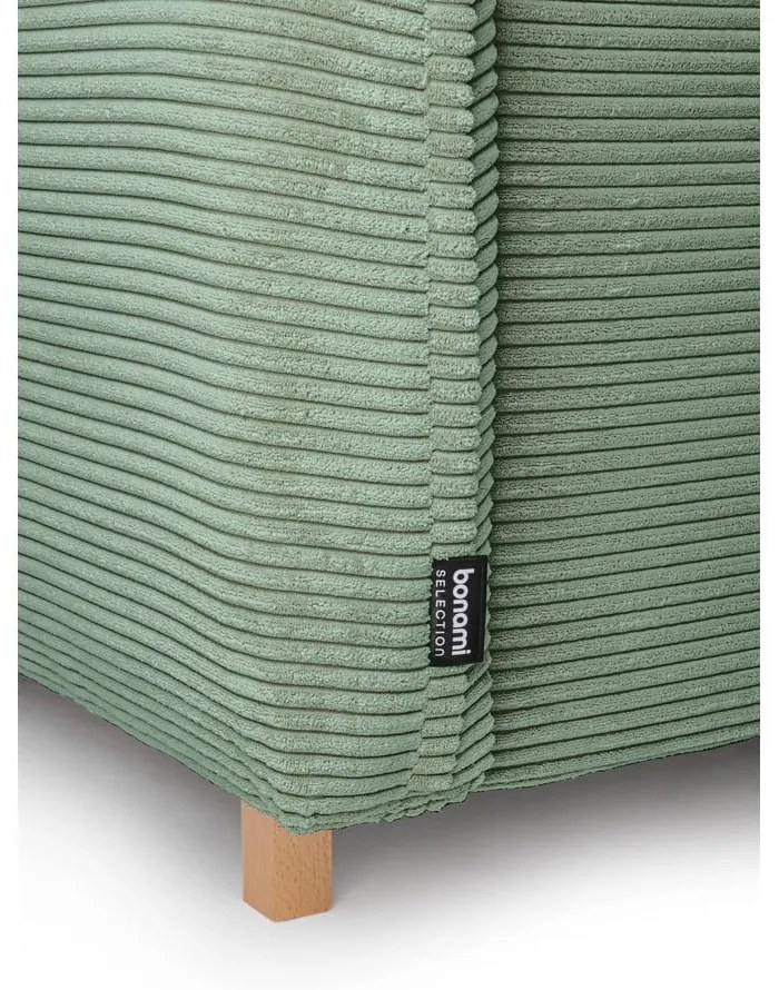 Svetlozelená menčestrová rozkladacia rohová pohovka (variabilná) Tori – Bonami Selection