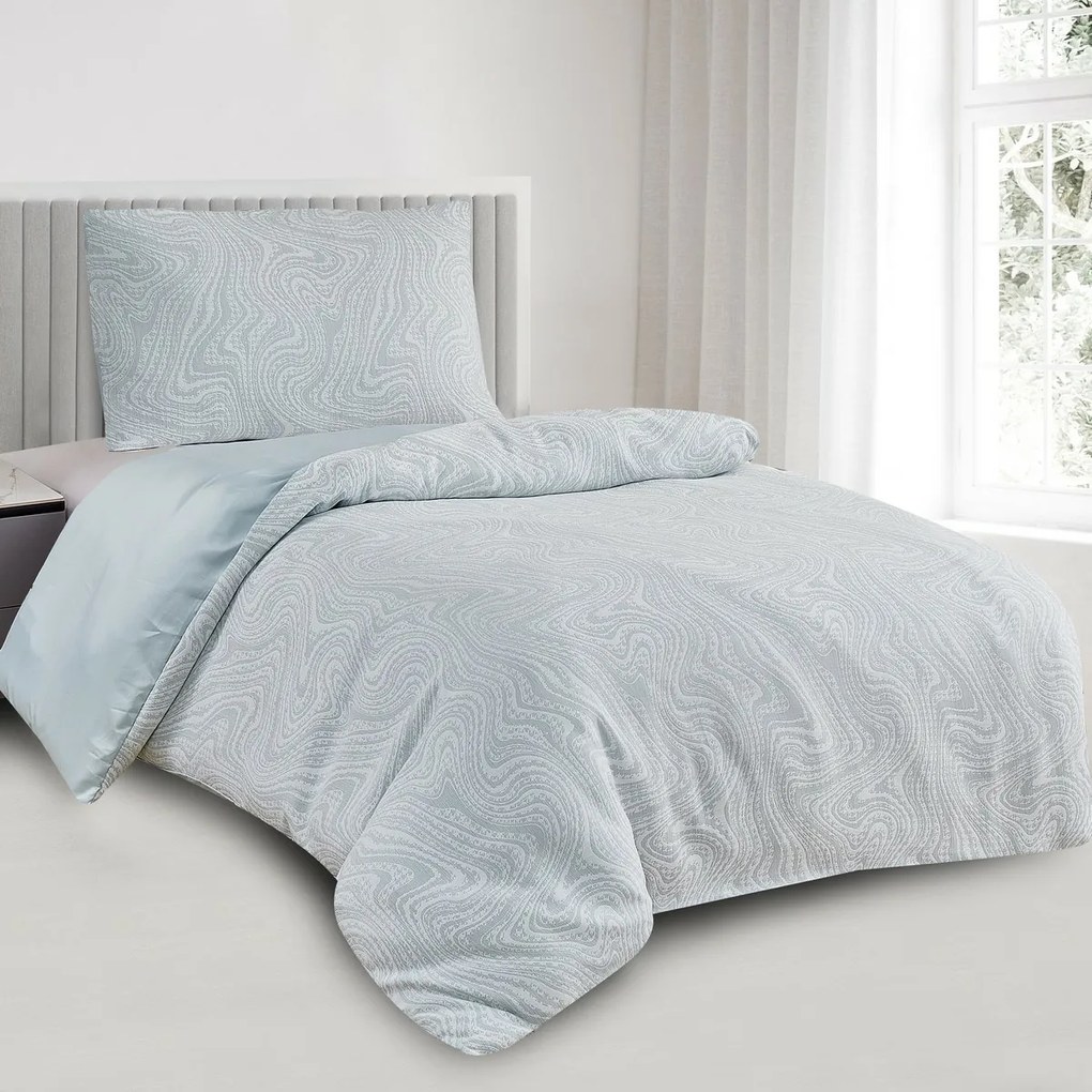 Žakárové obliečky Colorado zelená, 140 x 200 cm, 70 x 90 cm