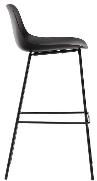 Čierna barová stolička (výška sedadla 74 cm) Altea – Kave Home