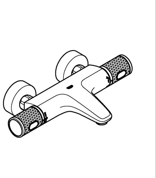 GROHE 34788000 - Termostatická vaňová batéria PRECISION FEEL DN 15 lesklý chróm