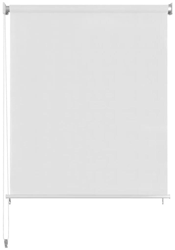 vidaXL Vonkajšia zatemňovacia roleta, 160x140 cm, biela