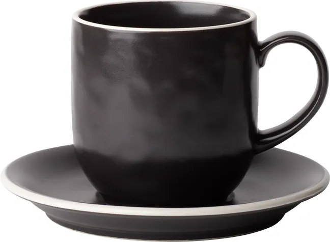 Set šálok 12 ks — Elements Yin &amp; Yang black - W0227