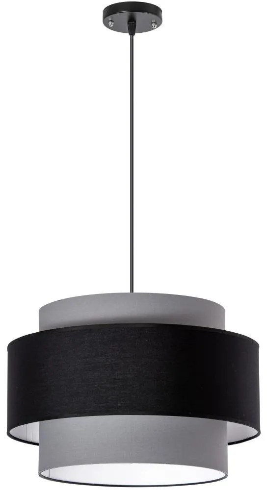 Luster na lanku 1xE27/60W/230V šedá