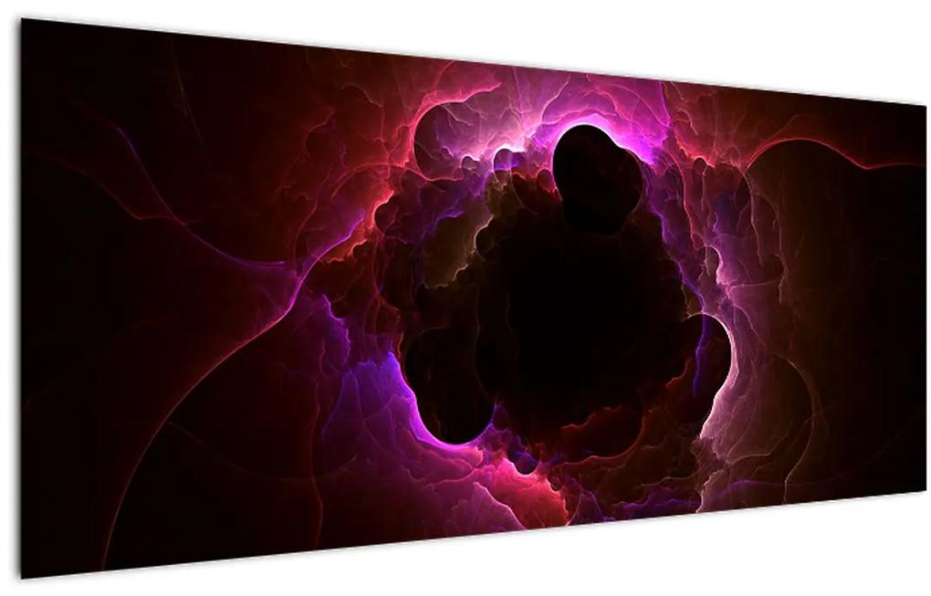 Obraz - abstrakcie mraku (120x50 cm)