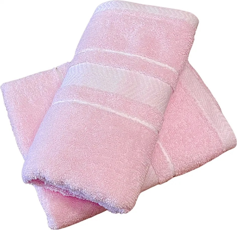 Froté uterák deluxe Monako ružový 30 x 50 cm