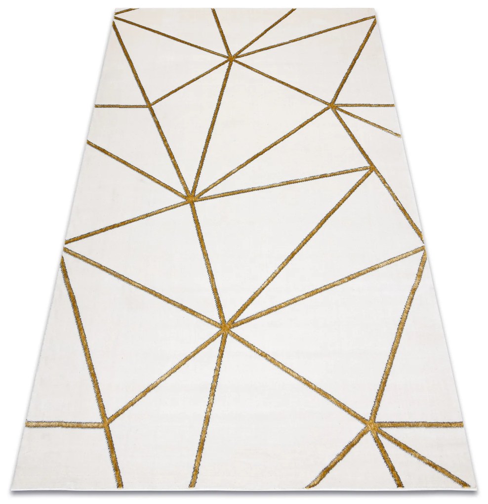 Koberec EMERALD exkluzívny 1013 glamour, geometrický krém / zlatý