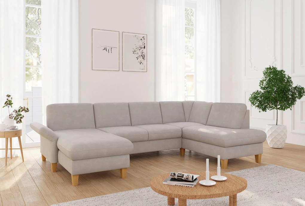 XXXLutz SEDACIA SÚPRAVA, textil, sivobéžová Sit & More - Sedačky - 000144016197