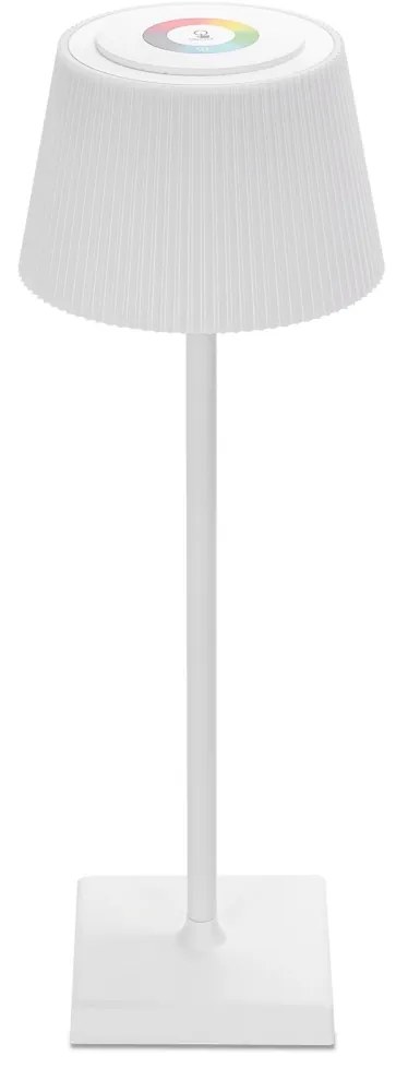 Aigostar - LED RGBW Vonkajšia stmievateľná nabíjacia lampa 4W/5V 3600mAh biela IP54
