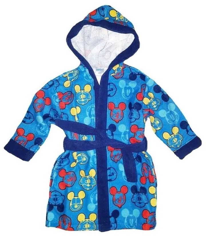 Detský / chlapčenský župan z mikrovlákna s kapucňou Mickey Mouse - Disney, 110 / 116