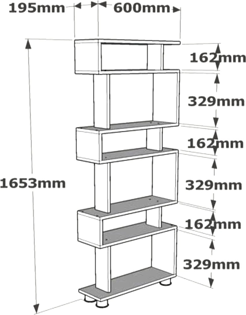 Sconto Regál BLOK biela
