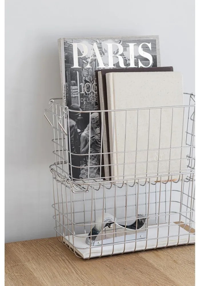 Drôtený kovový košík 31x16,5x16 cm Store It – Mette Ditmer Denmark