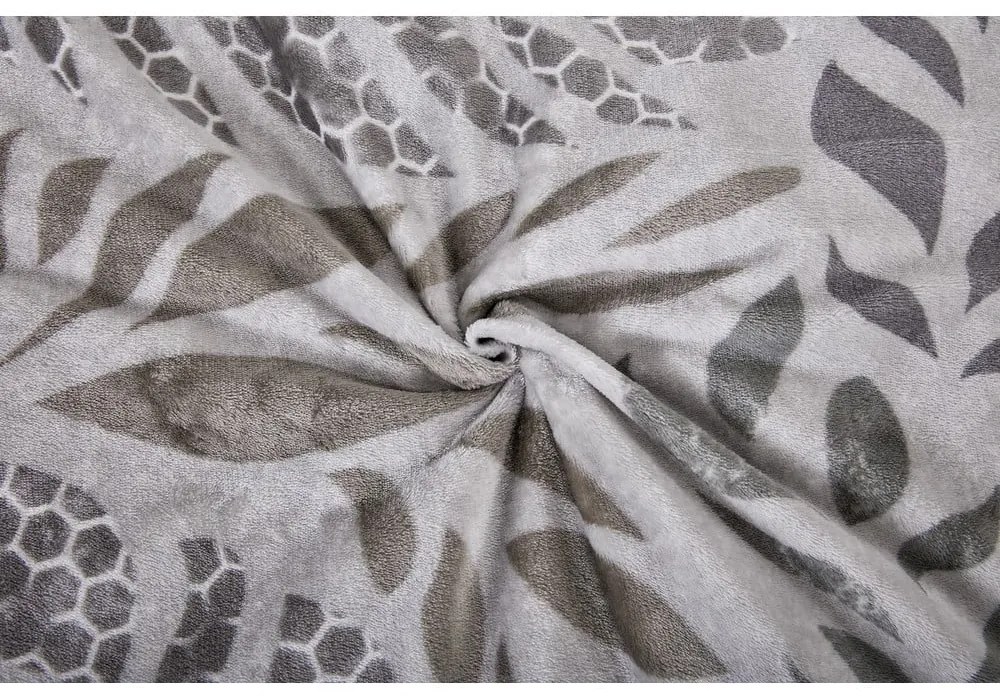 Sivé obliečky na jednolôžko z mikroplyšu 140x200 cm Judith – My House
