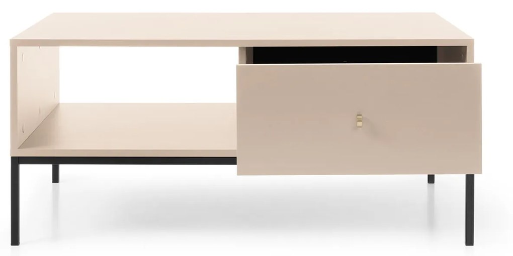 Konferenčný stolík Mono II 104 cm béžový/čierny